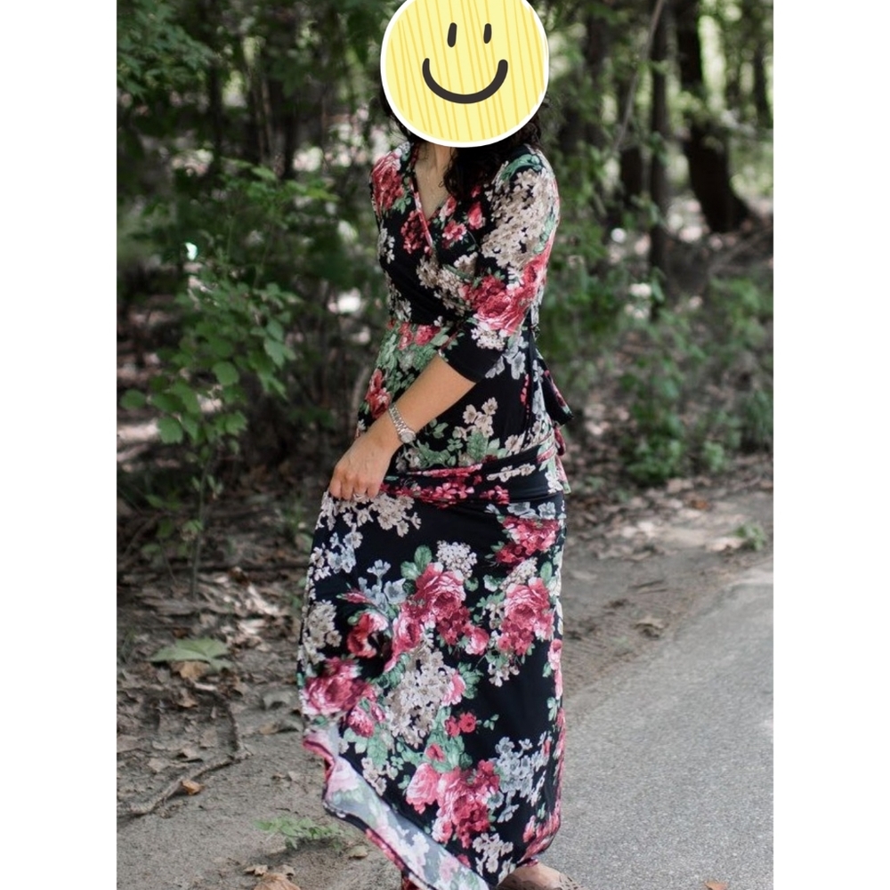 Pink blush maxi dress medium